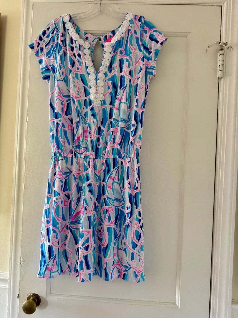 Lilly Pulitzer Reble Romper Dress Nautical Print - Picture 7 of 14